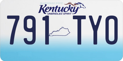 KY license plate 791TYO