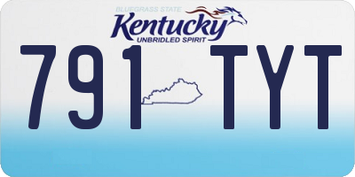KY license plate 791TYT
