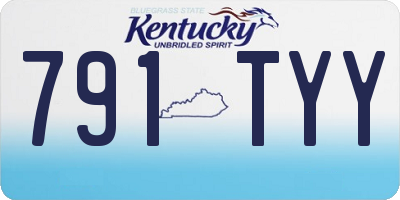 KY license plate 791TYY