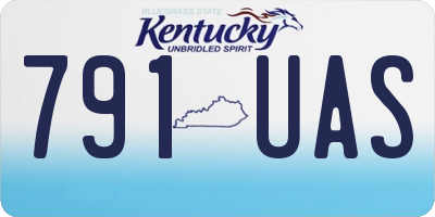 KY license plate 791UAS
