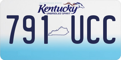 KY license plate 791UCC