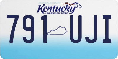 KY license plate 791UJI