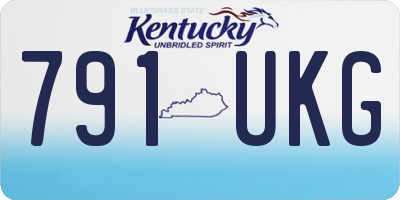 KY license plate 791UKG