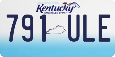 KY license plate 791ULE