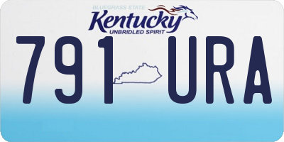 KY license plate 791URA