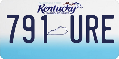KY license plate 791URE