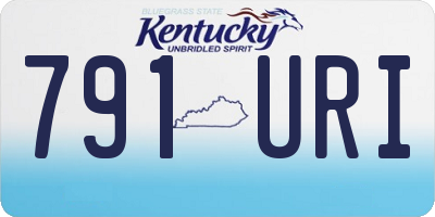 KY license plate 791URI