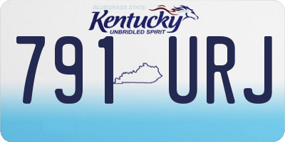 KY license plate 791URJ