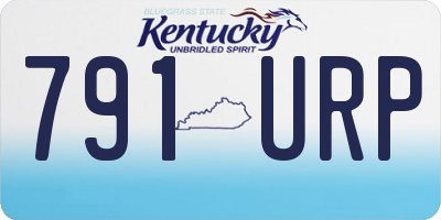 KY license plate 791URP