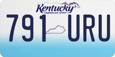 KY license plate 791URU