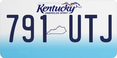 KY license plate 791UTJ