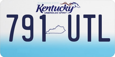 KY license plate 791UTL