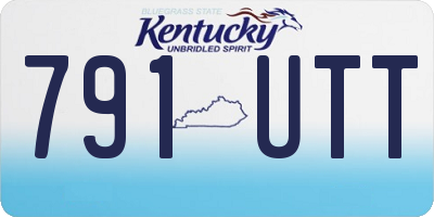KY license plate 791UTT