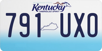 KY license plate 791UXO