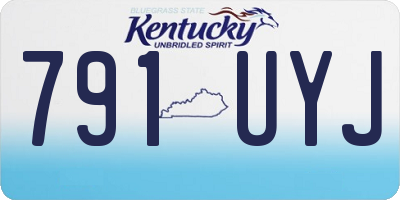 KY license plate 791UYJ
