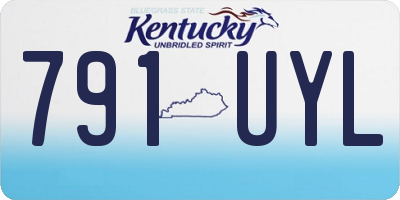 KY license plate 791UYL