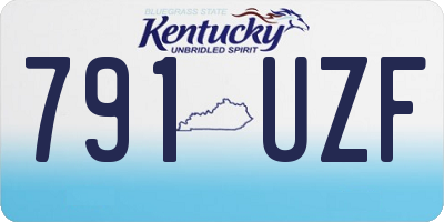 KY license plate 791UZF