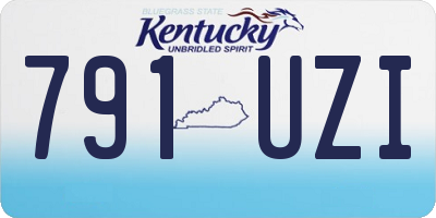 KY license plate 791UZI