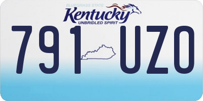 KY license plate 791UZO