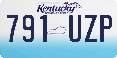 KY license plate 791UZP