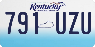 KY license plate 791UZU