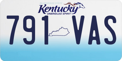 KY license plate 791VAS