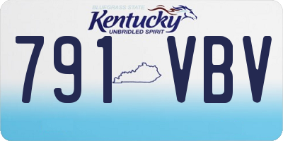 KY license plate 791VBV