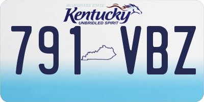 KY license plate 791VBZ