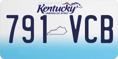 KY license plate 791VCB