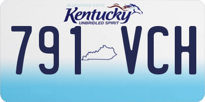 KY license plate 791VCH