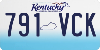 KY license plate 791VCK