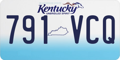 KY license plate 791VCQ