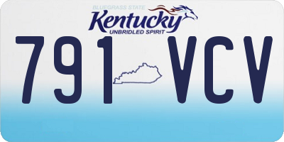 KY license plate 791VCV