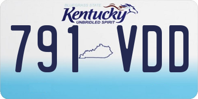 KY license plate 791VDD