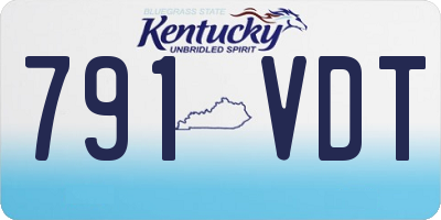 KY license plate 791VDT