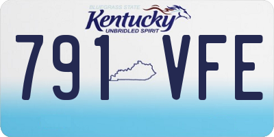 KY license plate 791VFE