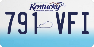 KY license plate 791VFI