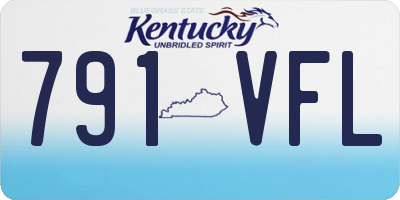 KY license plate 791VFL