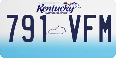 KY license plate 791VFM