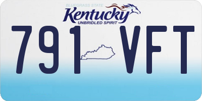KY license plate 791VFT