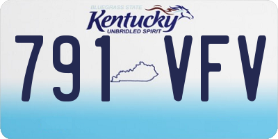 KY license plate 791VFV