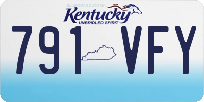 KY license plate 791VFY