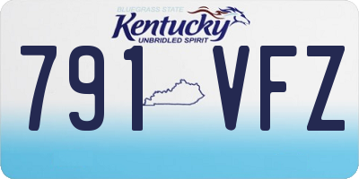 KY license plate 791VFZ