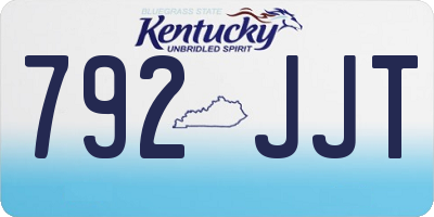 KY license plate 792JJT