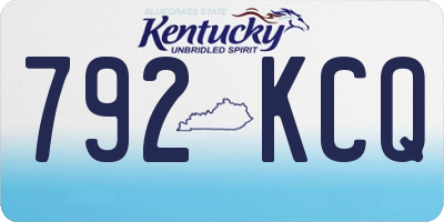 KY license plate 792KCQ