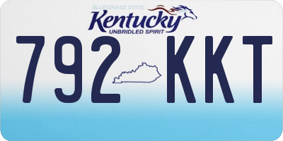 KY license plate 792KKT