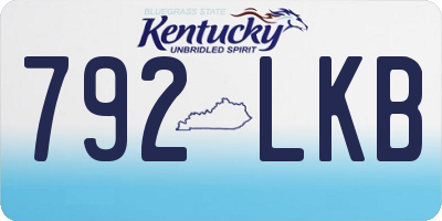 KY license plate 792LKB