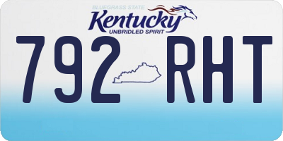 KY license plate 792RHT