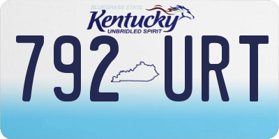 KY license plate 792URT
