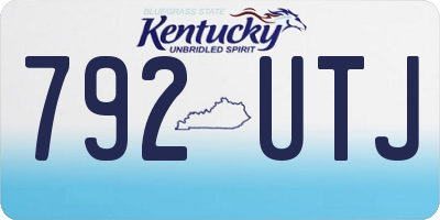 KY license plate 792UTJ